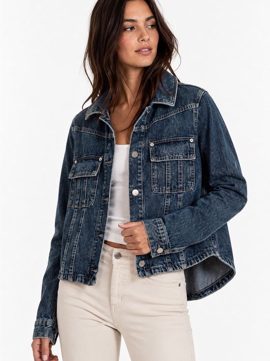 Free People Jackets & Blazers - Free People We The Free Jade Denim Jacket XS High Dive NWT